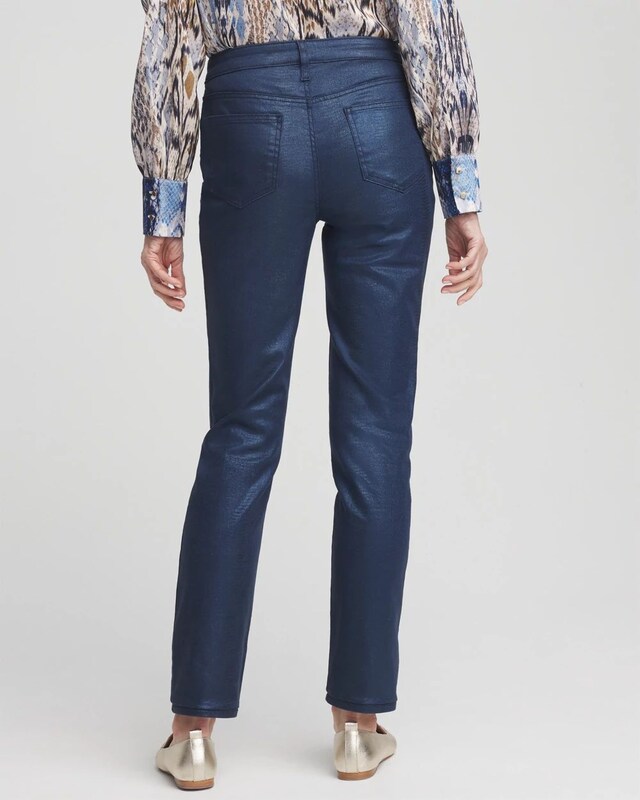 Girlfriend Coated Ankle Jeans - image 3